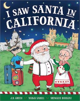 Hardcover I Saw Santa in California Book