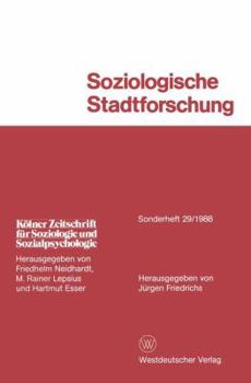 Paperback Soziologische Stadtforschung [German] Book