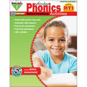 Paperback Everyday Phonics Intervention Activities Grade 1 New! [With CDROM] Book