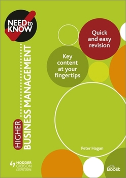 Paperback Need to Know: Higher Business Management Book