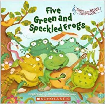 Paperback Five Green and Speckled Frogs Book