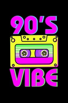 Notebook: Retro Vintage 90S 80S Cassette Style Gift 120 Pages, 6X9 Inches, Blank