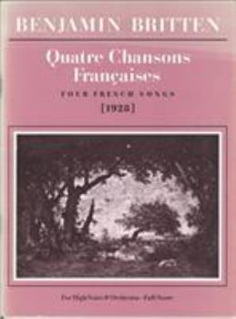 Paperback Quatre Chansons Francais: Score Book