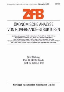 Paperback Ökonomische Analyse Von Governance-Strukturen [German] Book