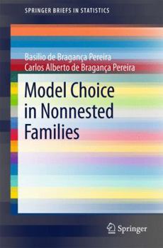 Paperback Model Choice in Nonnested Families Book