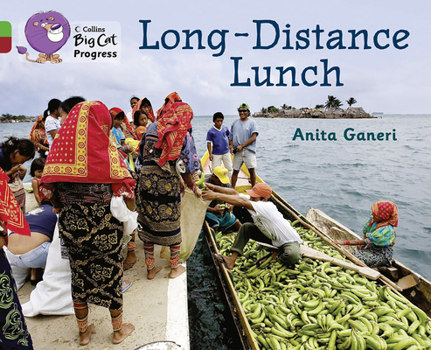 Paperback Long-Distance Lunch: Band 05 Green/Band 14 Ruby Book