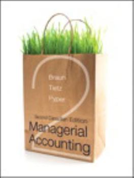Hardcover Managerial Accounting, Second Canadian Edition (2nd Edition) Book