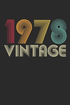 Paperback Vintage notebook paper 1978 Birthday 42th Gift Book