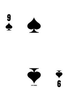 Paperback 9 Of Spades: Poker Card 4x4 Graph Paper Notebook With .25" x .25" Squares For Work, Home Or School. 6 x 9 Notepad Journal For Math, Book