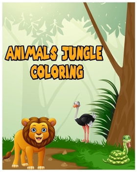 Paperback Animals Jungle Coloring: Animals Coloring Book