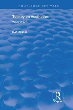 Hardcover Tolstoy on Aesthetics: What Is Art? Book
