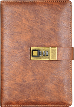 Misc. Brown Artisan Locking Journal (Diary, Notebook) Book