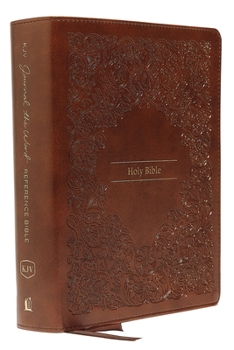 Paperback KJV, Journal the Word Reference Bible, Imitation Leather, Brown, Red Letter Edition, Comfort Print: Let Scripture Explain Scripture. Reflect on What Y Book