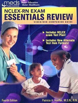 Paperback NCLEX-RN Exam Essentials Review: Video/DVD Companion Guide Book