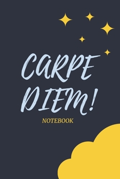 Paperback Carpe Diem: Blank Lined Notebook - Yellow Moon Book