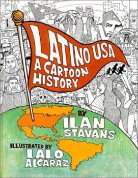 Hardcover Latino USA: A Cartoon History Book