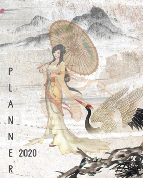 2020 Planner: and Calendar | Vintage Japanese Girl | Business, Professional and Personal Diary | Keep All Appointments In One Place | Plenty Of Space ... | Monday to Sunday | Big Format: 8x10 inches