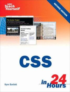 Paperback Sams Teach Yourself CSS in 24 Hours Book