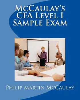 Paperback McCaulay's CFA Level I Sample Exam Book