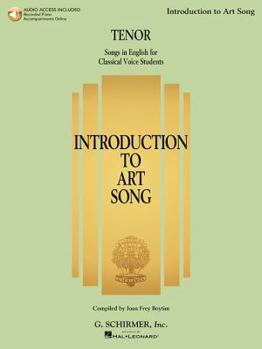 Misc. Introduction to Art Song for Tenor: Songs in English for Classical Voice Students Book