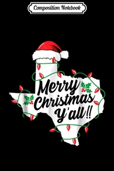 Composition Notebook: Merry Christmas Y'all Watercolor Red Truck Farm Fresh Tree  Journal/Notebook Blank Lined Ruled 6x9 100 Pages