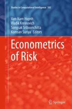 Paperback Econometrics of Risk Book