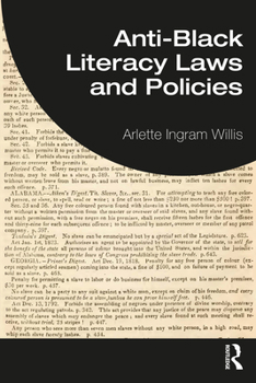 Paperback Anti-Black Literacy Laws and Policies Book