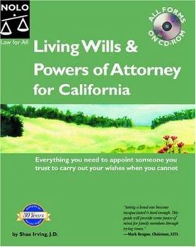 Paperback Living Wills and Powers of Attorney for California [With CD] Book