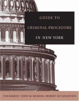 Paperback Guide to Criminal Procedure in New York Book