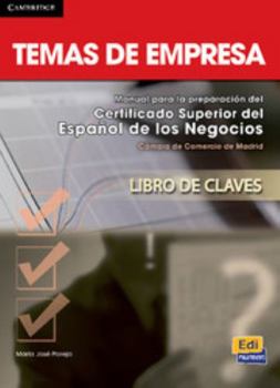 Paperback Temas de Empresa Answer Key [Spanish] Book