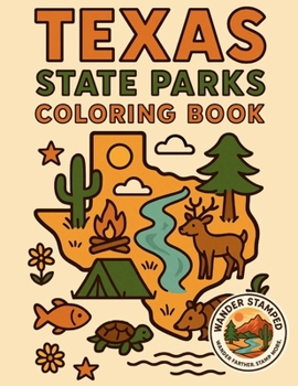 Paperback Texas State Parks Coloring Book