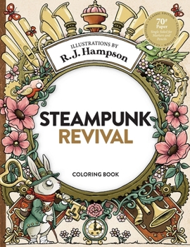 Paperback Steampunk Revival Coloring Book