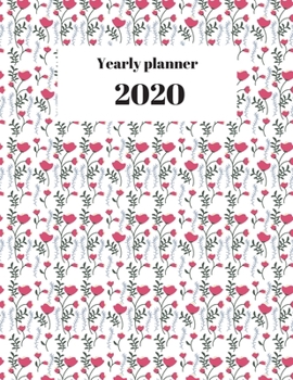 Paperback 2020 Yearly planner: nature themed calendar & organizer - 148 pages, 8,5" x 11" (version 8) Book