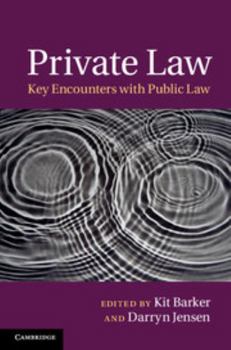 Hardcover Private Law: Key Encounters with Public Law Book