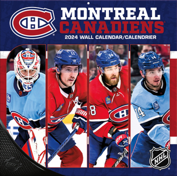 Calendar Montreal Canadiens - Bilingual 2024 12x12 Team Wall Calendar Book