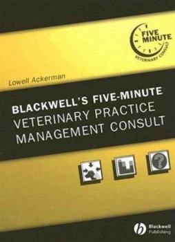 Hardcover Blackwell's Five-Minute Veterinary Practice Management Consult Book