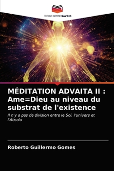 Paperback Méditation Advaita II: Ame=Dieu au niveau du substrat de l'existence [French] Book