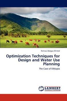 Paperback Optimization Techniques for Design and Water Use Planning Book