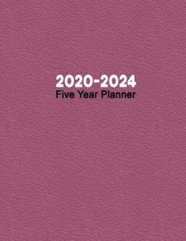 Paperback 2020-2024 Five Year Planner: Monthly Diary & Appointment Tracker with Priorities & To Do List - Ease of Use Design with Spread View - Minimalist Ma Book