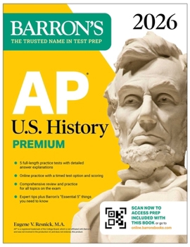 Paperback AP U.S. History Premium, 2026: Prep Book with 5 Practice Tests + Comprehensive Review + Online Practice Book