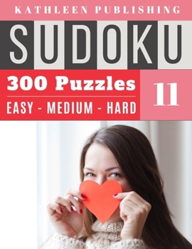 Paperback 300 Sudoku Puzzles: 300 seniors love sudoku games - 3 diffilculties level -100 Easy,100 Medium and 100 Hard for Beginner to Expert - My Va [Large Print] Book