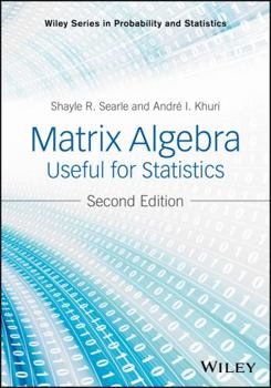 Hardcover Matrix Algebra Useful for Statistics Book
