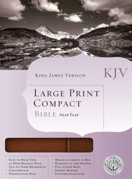 Bonded Leather Large Print Compact Bible-KJV Book