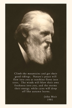 Paperback The Vintage Journal John Muir Photo with Quote Book
