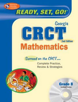 Paperback Georgia CRCT Grade 8 Math w/ CD-ROM (Georgia CRCT Test Preparation) Book