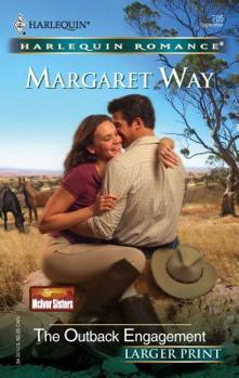 Mass Market Paperback The Outback Engagement [Large Print] Book