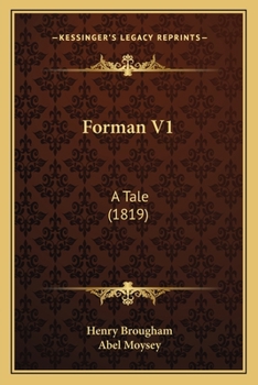 Paperback Forman V1: A Tale (1819) Book