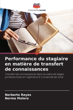 Paperback Performance du stagiaire en matière de transfert de connaissances [French] Book