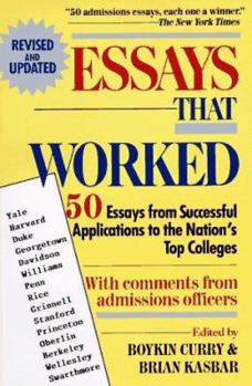 Paperback Essays That Worked: 50 Essays from Successful Applications to the Nation's Top Colleges Book