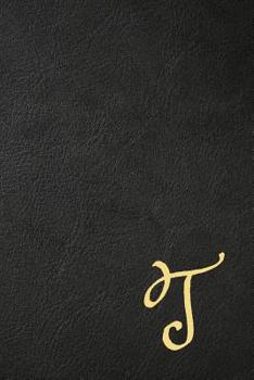 Paperback T: Executive Monogram Initial Journal (Vintage Leather Look Personalized Letter Notebooks) Book
